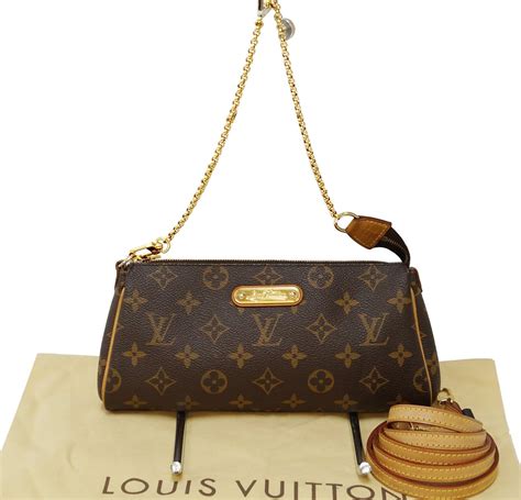 louis vuitton monogram canvas eva clutch bag